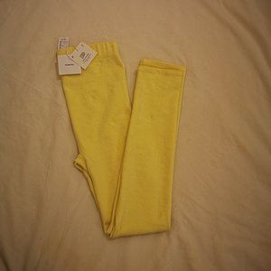 NWT seamless ecological cotton yellow leggings